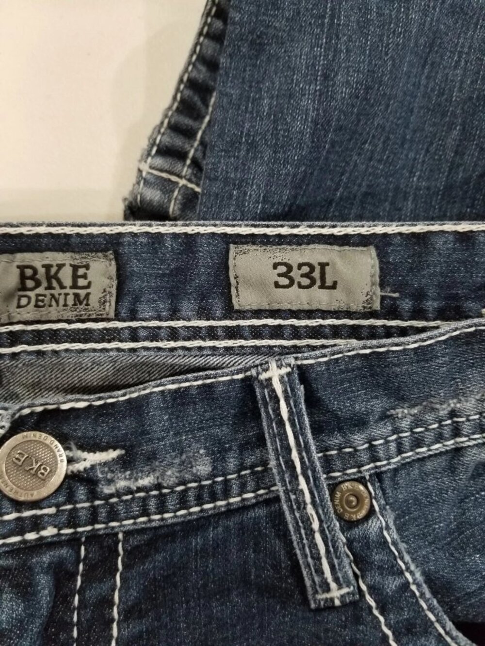 BKE Denim Carter Jeans Size 36W / 33L Boot Cut (10 Inch Rise) - Picture 7 of 12